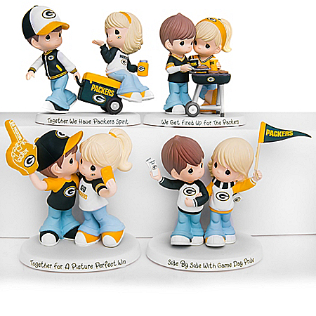 Precious Moments Green Bay Packers Pride Handcrafted NFL Figurine Collection