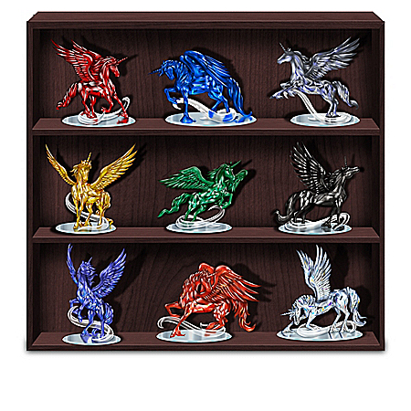 Rarest Gem Unicorns Of The World Handcrafted Figurine Collection