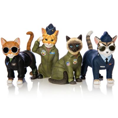 Purr ide In The Skies U S Air  Force  Cat  Figurine Collection