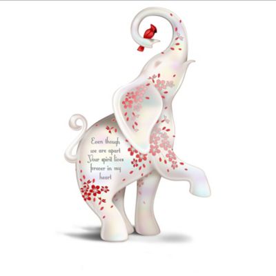 blake jensen cardinal and elephant remembrance figurine