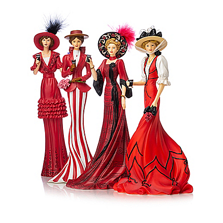 Elegant Women Figurine Collection: Elegance Of COCA-COLA