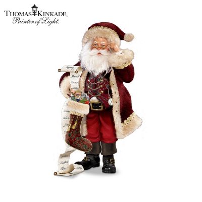 Thomas Kinkade So Real Santa Figurine Collection