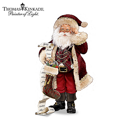 Thomas Kinkade So Real Santa Figurine Collection