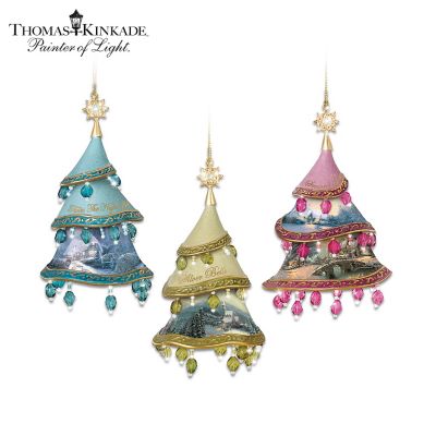 Thomas Kinkade Christmas Classics Bone China Christmas Ornament Collection