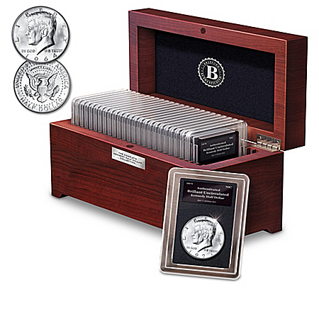 The Golden 50th Anniversary Complete Kennedy Silver Half Dollar Coin Collection
