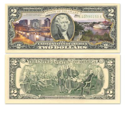 The All-New U.S. $2 Statehood Bills Currency Collection With Display Box