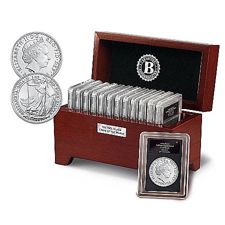 Coins: 99.9% Silver Coins Of The World Coin Collection