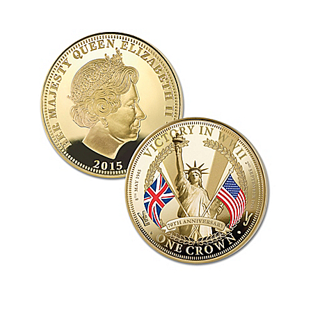 The 70th Anniversary Of WWII Victory Golden Crown Coin Collection
