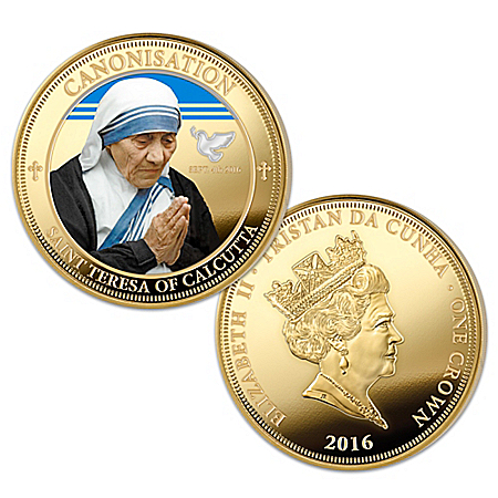 The Mother Teresa Legacy 24K Gold-Plated Coin Collection