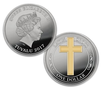 The 2017 Legal Tender Christian Latin Cross Silver-Plated Coin Collection