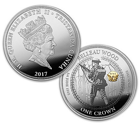 The 100th Anniversary Of U.S. In WWI Legal Tender Silver-Plated Coin Collection