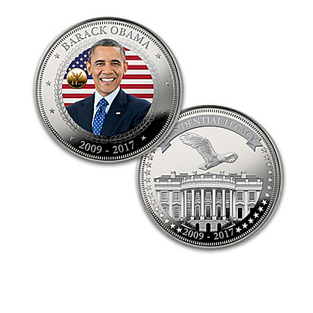 The President Obama Legacy Silver Proof Coin Collection With Protective Case