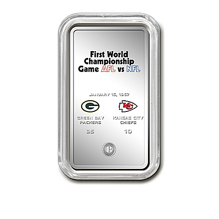 The Complete NFL Super Bowl Silver-Plated Ingot Collection With Deluxe Locking Display Case