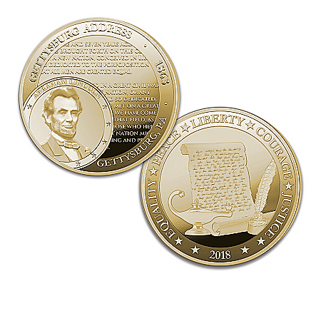 The World's Greatest Speeches 24K Gold-Plated Proof Coin Collection