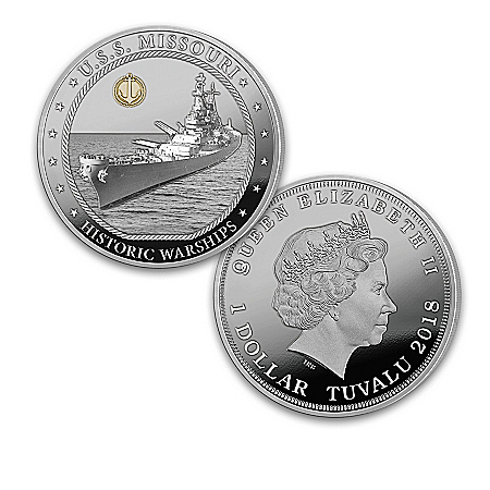The Greatest Warships Proof Dollar Legal Tender Silver-Plated Coin Collection