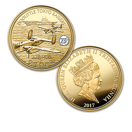 The 75th Anniversary Of World War II Golden Crown Legal Tender Coin Collection