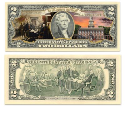 All-New U.S. History Vivid Full-Color $2 Bills Currency Collection