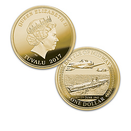 The World's Greatest Naval Battles 75th Anniversary Legal Tender Gold Dollar Coin Collection