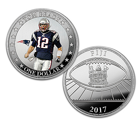 The Tom Brady NFL Legacy Legal Tender Silver Dollar Coin Collection