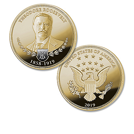 The Theodore Roosevelt 100th Anniversary 24K Gold-Plated Legacy Proof Coin Collection