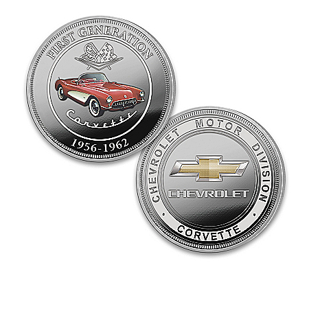The Officially Licensed Chevrolet Corvette Silver-Plated Proof Coin Collection