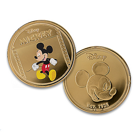 Disney Mickey Mouse 24K Gold-Plated 90th Anniversary Commemorative Proof Collection