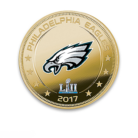 Philadelphia Eagles Super Bowl LII Champions NFL Legal Tender Dollar Coin Collection