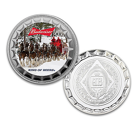 The Official Budweiser Silver-Plated Proof Coin Collection