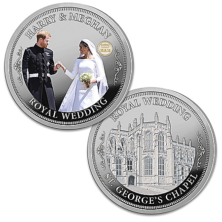The Prince Harry And Meghan Markle Silver-Plated Proof Coin Collection