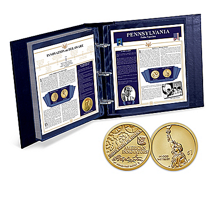The American Innovation Dollar Legal Tender Coin Collection With Free Custom-Designed Album