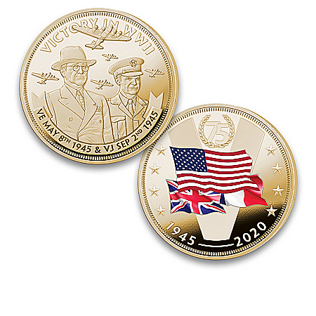The World War II Victory 75th Anniversary 24K Gold-Plated Proof Coin Collection