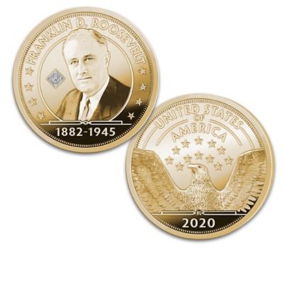 75th Anniversary Franklin D. Roosevelt Proofs With Display
