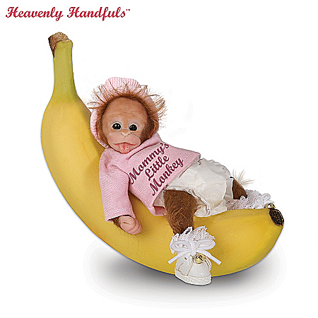 Heavenly Handfuls Li'l Monkey Hugs Collectible Baby Monkey Doll Collection