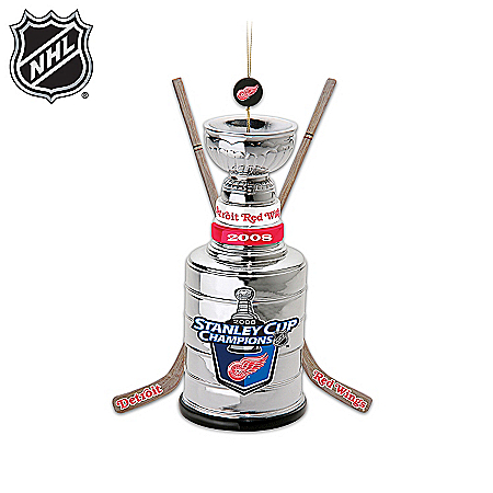 Detroit Red Wings®® Stanley Cup® Champions Trophy Christmas Ornament Collection