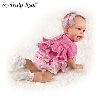 Breast Cancer Support Lifelike Baby Doll Collection: Cuties For The Cause