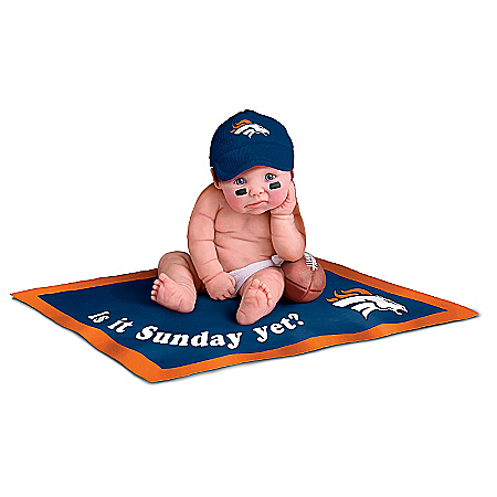 NFL Denver Broncos #1 Fan Commemorative Baby Doll Collection