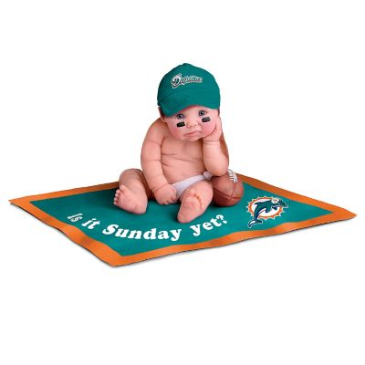 Miami Dolphins #1 Fan Commemorative Baby Doll Collection