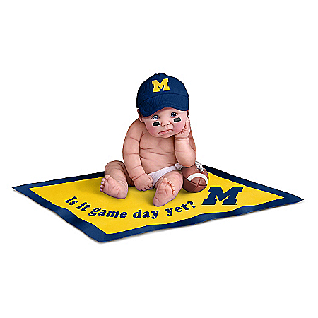 Baby Dolls: Michigan Wolverines #1 Fan Commemorative Baby Doll Collection