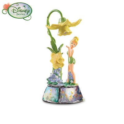 Disney Tinker Bell Collectible Floral Light Musical Table Lamp Collection