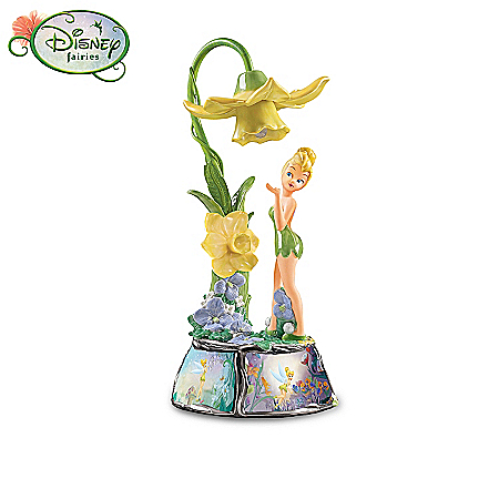 Disney Tinker Bell Collectible Floral Light Musical Table Lamp Collection
