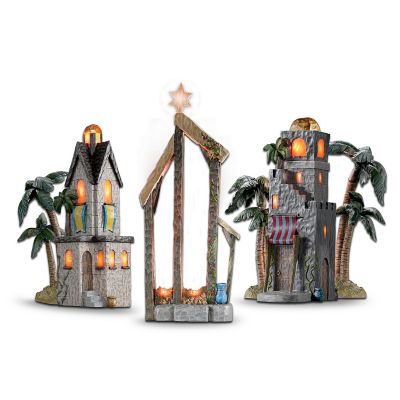 The Elegant Holy Night Of Bethlehem Lighted Nativity Accessory Collection