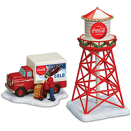 COCA-COLA Christmas Railroad Accessory Collection