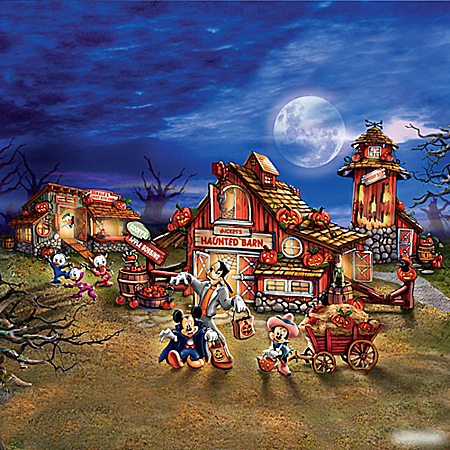 Disney Halloween Harvest Lighted Village Collection