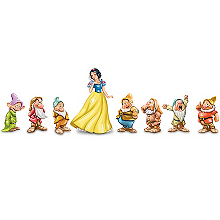 Hand-Painted Disney Snow White And The Seven Dwarfs Figurine Collection