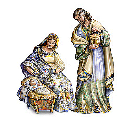 Silent Night (Notte Silenziosa) Hand-Painted Nativity Collection