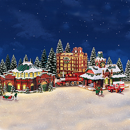 Budweiser Illuminated Holiday Village Collection