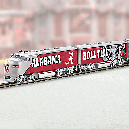 University Of Alabama Crimson Tide Express Train Collection With Power Pack And Track Set