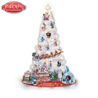 Rudolph Illuminated Christmas Tree Collection With Figurines