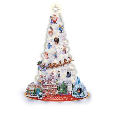 Rudolph Christmas Tree Collection: 3-Foot Pre-Lit Tree With Ornaments And Figurines