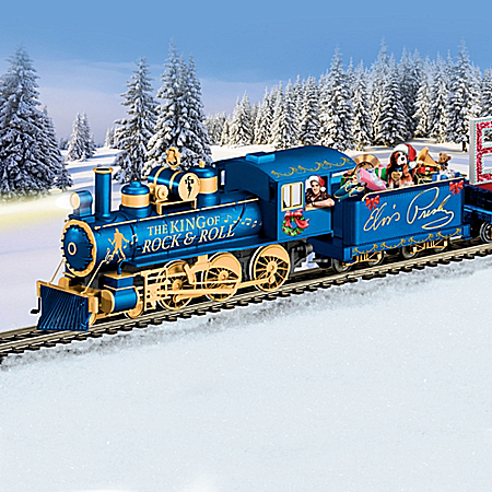Elvis Presley Taking Care Of CHRISTMAS Illuminated Express Electric Train Collection